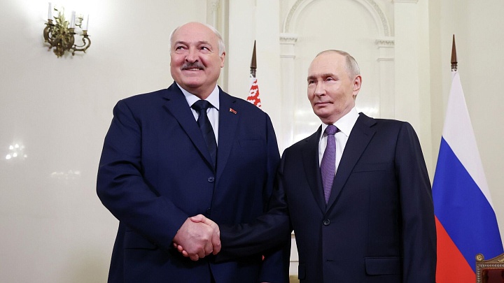 Путин рассказал об обсуждении с Лукашенко проекта ВСМ "Москва — Минск"